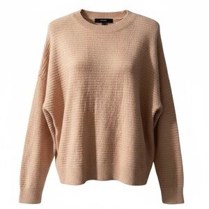 Vero Moda Doffy Sweater Size Large Orange Melange Ribbed Knit Pullover 10252186